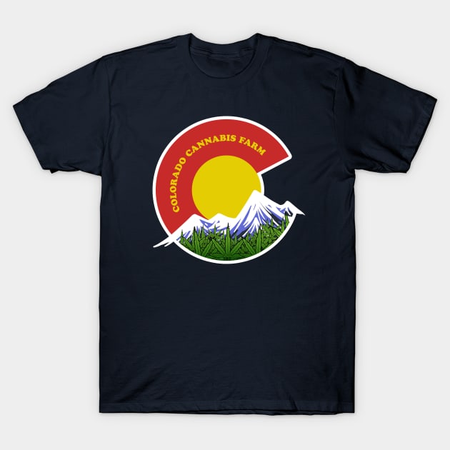 Colorado Cannabis Farm T-Shirt by UNDERGROUNDROOTS